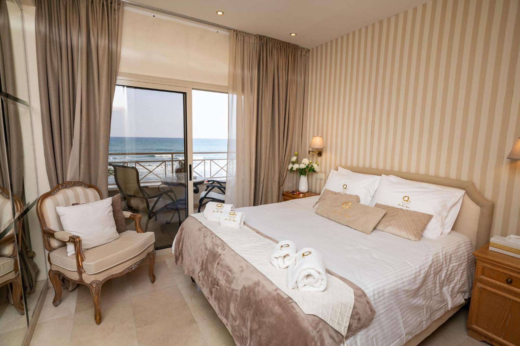 Quattro Beachfront Sea View Ap 4 لارنكا المظهر الخارجي الصورة
